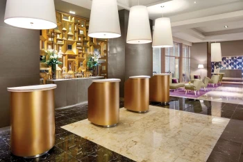 lobby at The Fives Beach Hotel and Residences