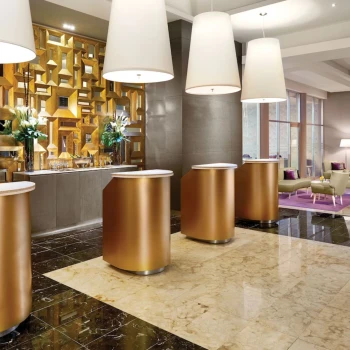 lobby at The Fives Beach Hotel and Residences