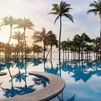 oceanfront pool at The Fives Beach Hotel and Residences