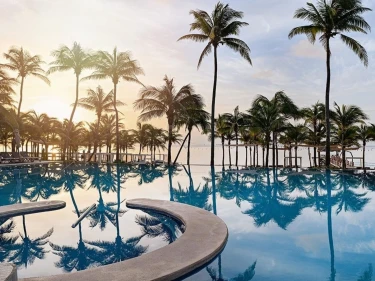 oceanfront pool at The Fives Beach Hotel and Residences