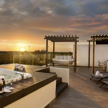 terrace of penthouse at The Fives Beach Hotel and Residences