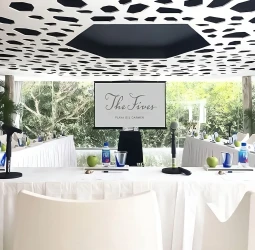 wine room event space at The Fives Beach Hotel and Residences